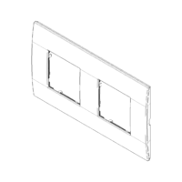 Okrasni okvir 2+2M polar bela 19643.06