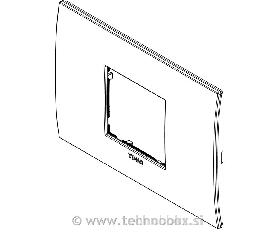 Okrasni okvir 2/3M titan mat 19652.04