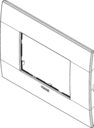 Okrasni okvir 3M polar bela 19653.06