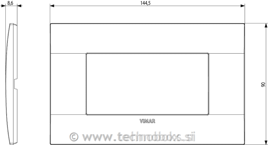 Okrasni okvir 4M Mat blue 19654.76
