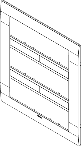 Okrasni okvir 21M bel 19661.74