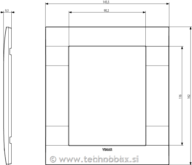 Okvir classic 8M tehpol BK