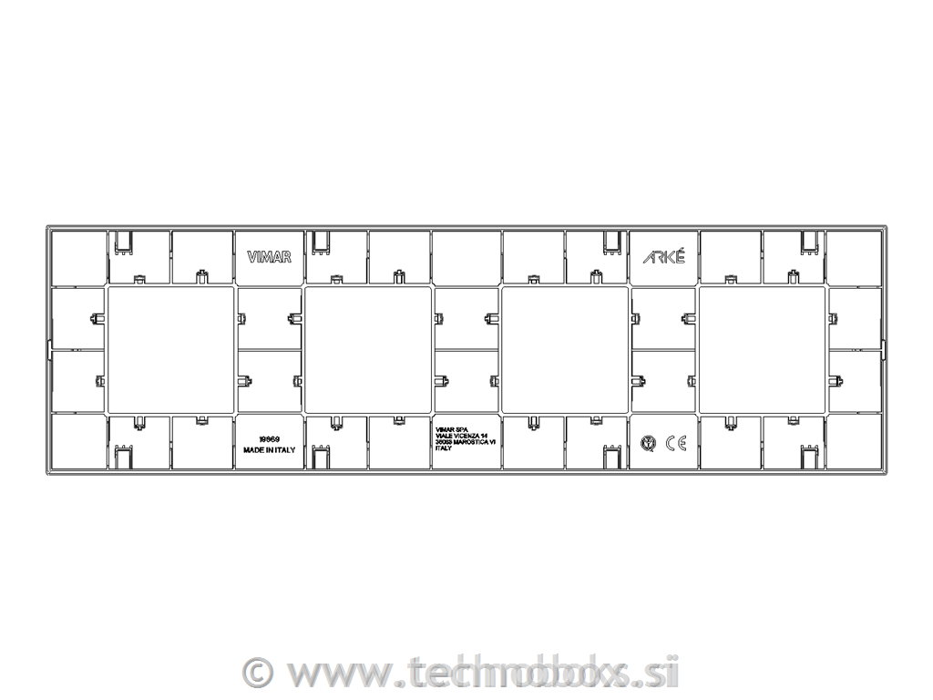 Okrasni okvir 4x2M Black 19669.71