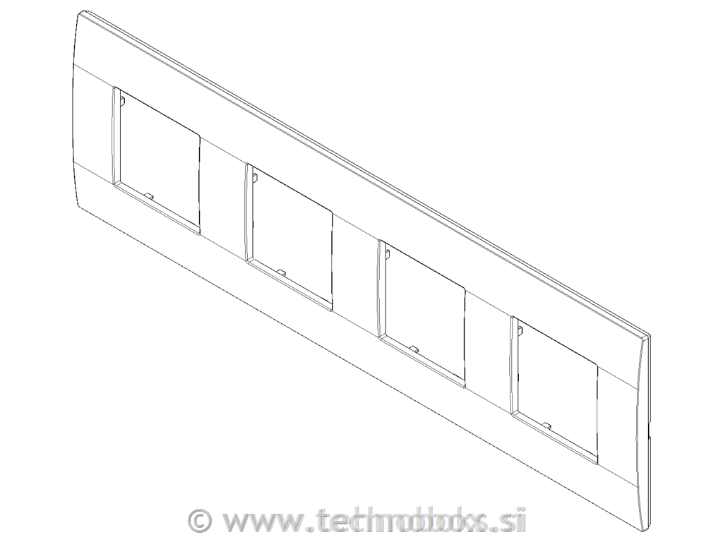 Okrasni okvir 4x2M Black 19669.71