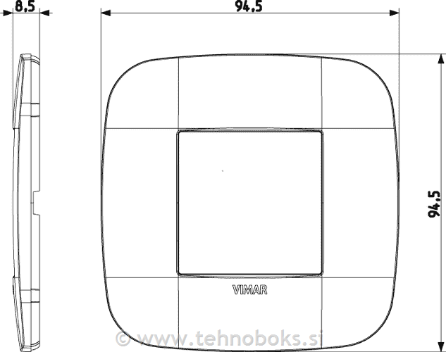 Okrasni okvir 2M Ivory 19672.83 rondo