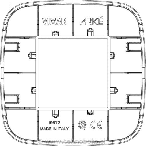 Okrasni okvir 2M Ivory 19672.83 rondo