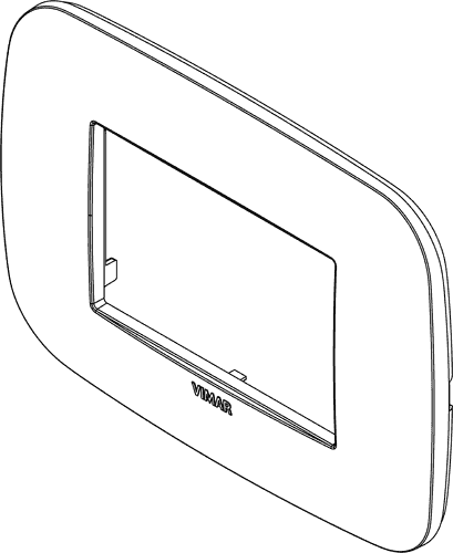 Okrasni okvir 3M techn.siv 19683.82 rond