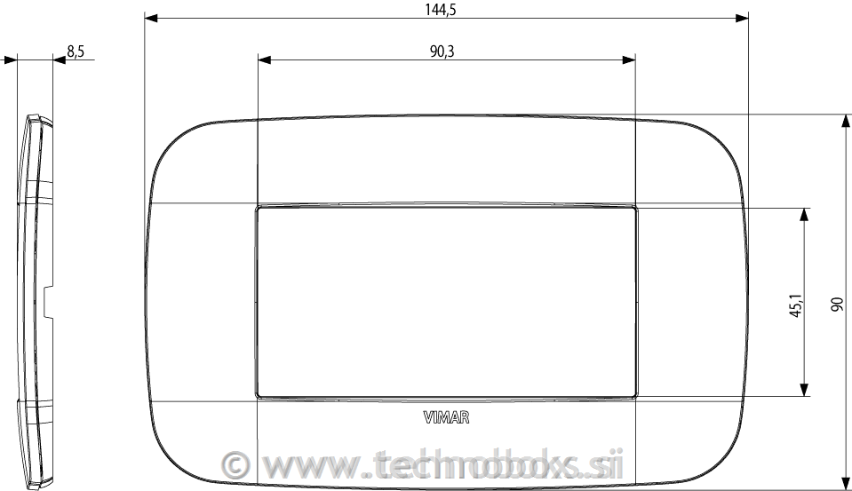 Okrasni okvir 4M Walnut 19684.51
