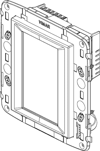 Zaslon na dotik 4,3" KNX beli 19848.1.B