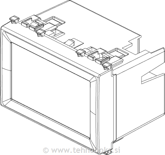 Zaslon na dotik KNX 3M beli 19849.B