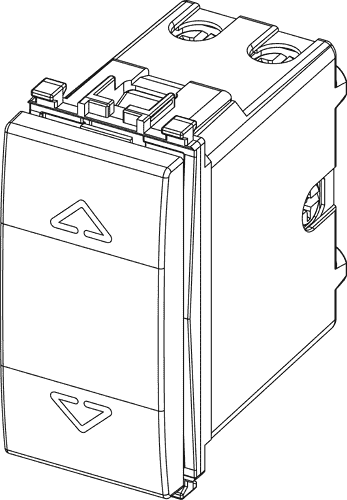 Tipkalo za rolete srebrn 20061.N