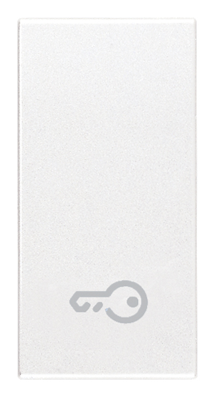 Tipka stikala 1M simbol ključ bela