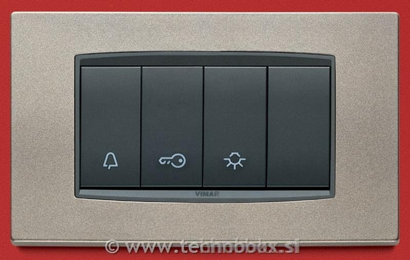 Tipka stkala 1M simbol ključ srebrna