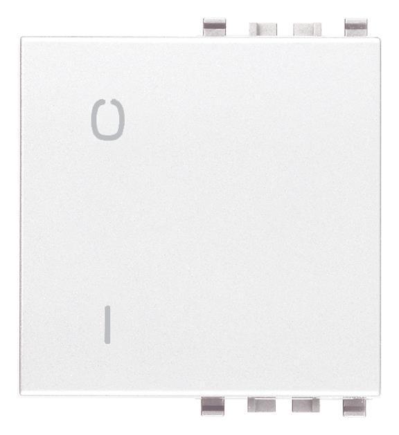 Tipka 2M simbol 0/I bela 20022.99.B