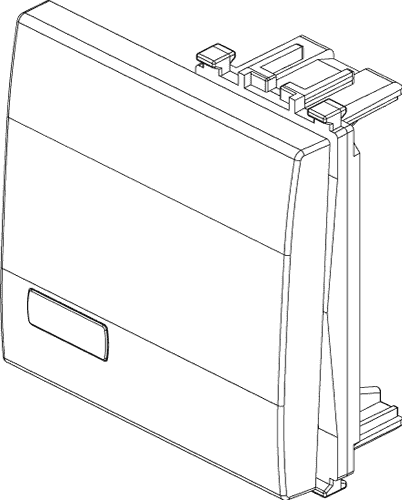 Tipka osvetljena srebrna 2M