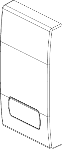 Tipka stikala 1M bela simbol ventilator