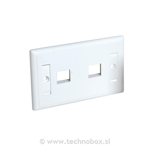 Okrasni okvir 2x RJ45 tip 503 bela