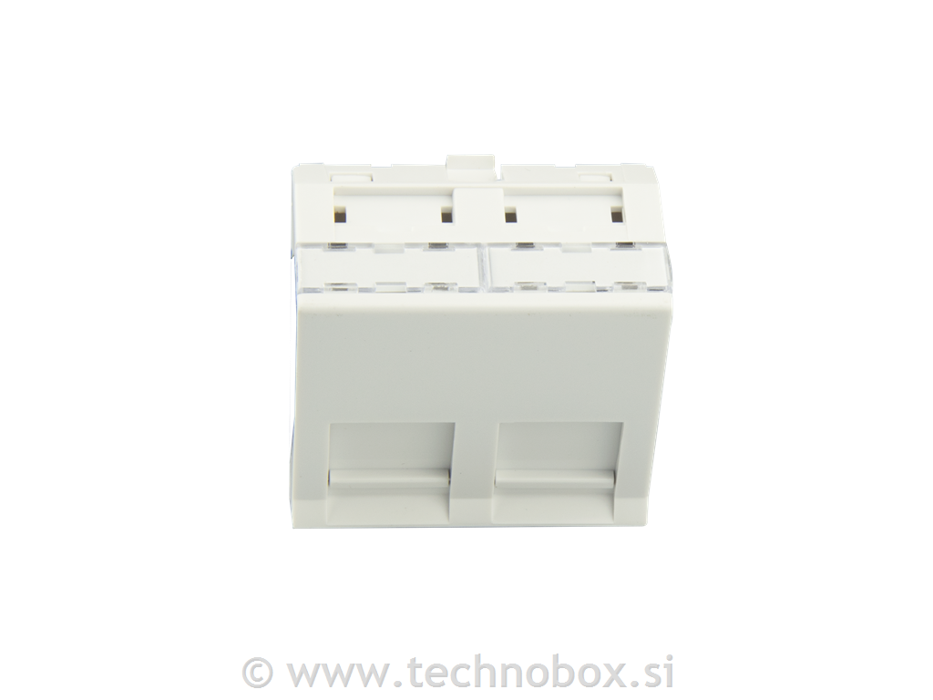 Vratca 45x45 2xRJ45 kotni