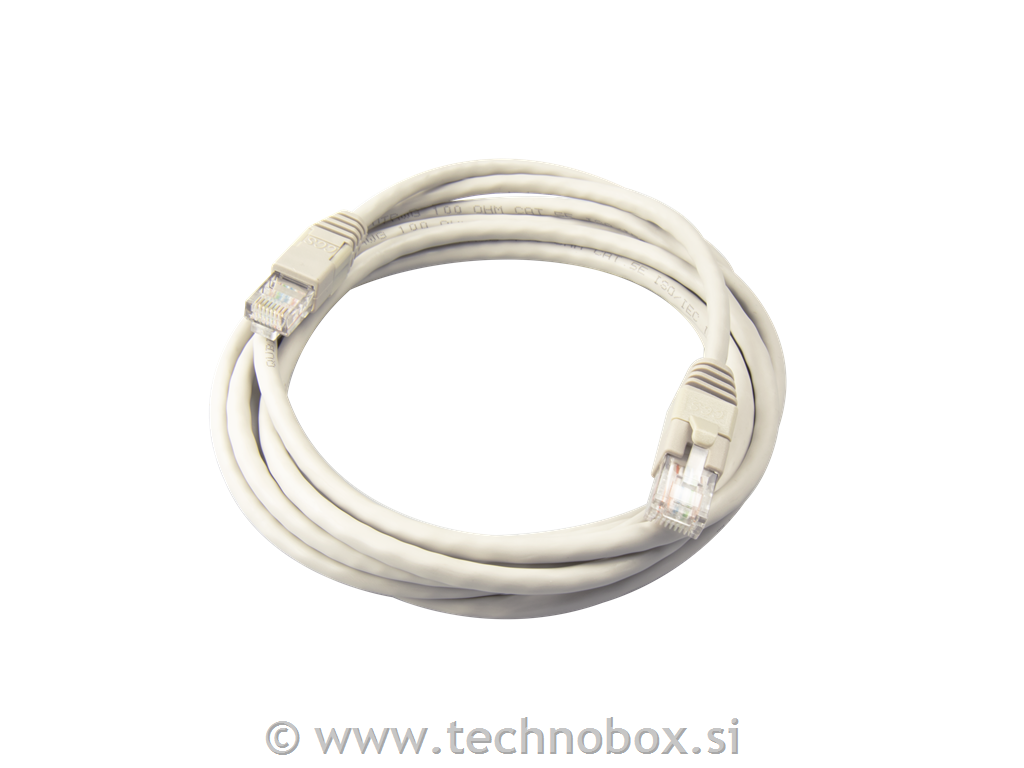 UTP Cat.5E patch kabel FLEX - 2m siv