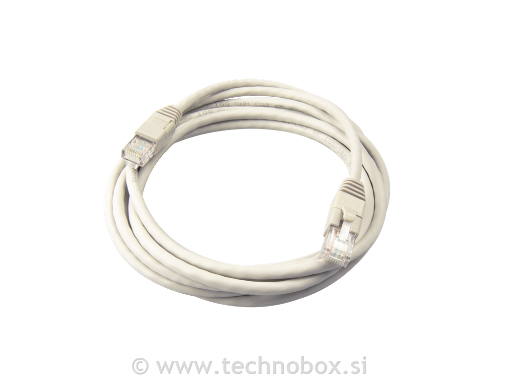 UTP Cat.5E patch kabel FLEX - 1,5m siv