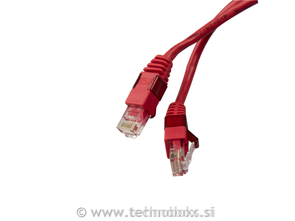 UTP Cat.6 patch kabel FLEX - 5m rdeč
