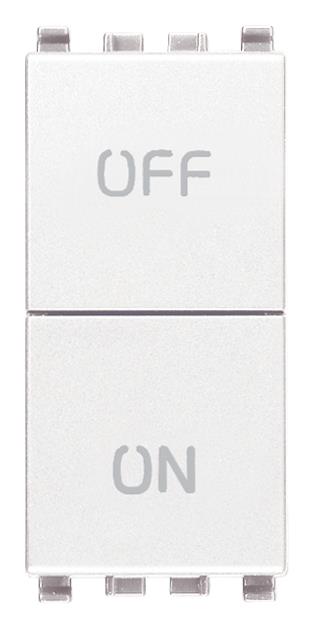 Tipkalo 1M NO+NC 10A belo 20058.B