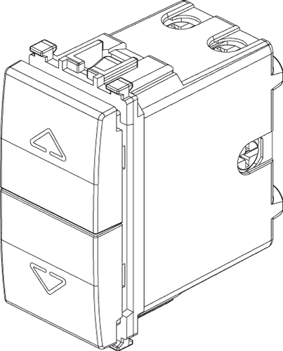 Stikalo 1-0-2 za rolete belo 20060.B