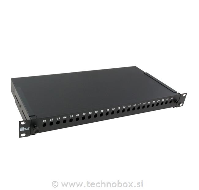 Panel optični 19" 24 x ST prazen