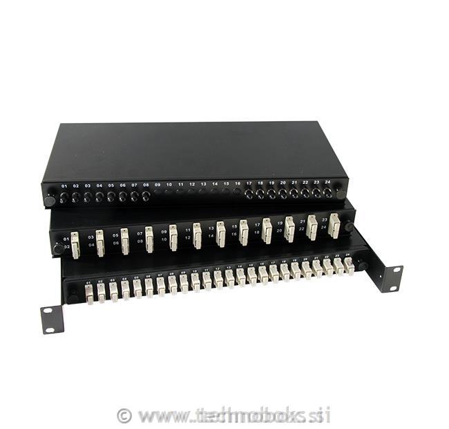 Panel optični 19" 24 x ST prazen