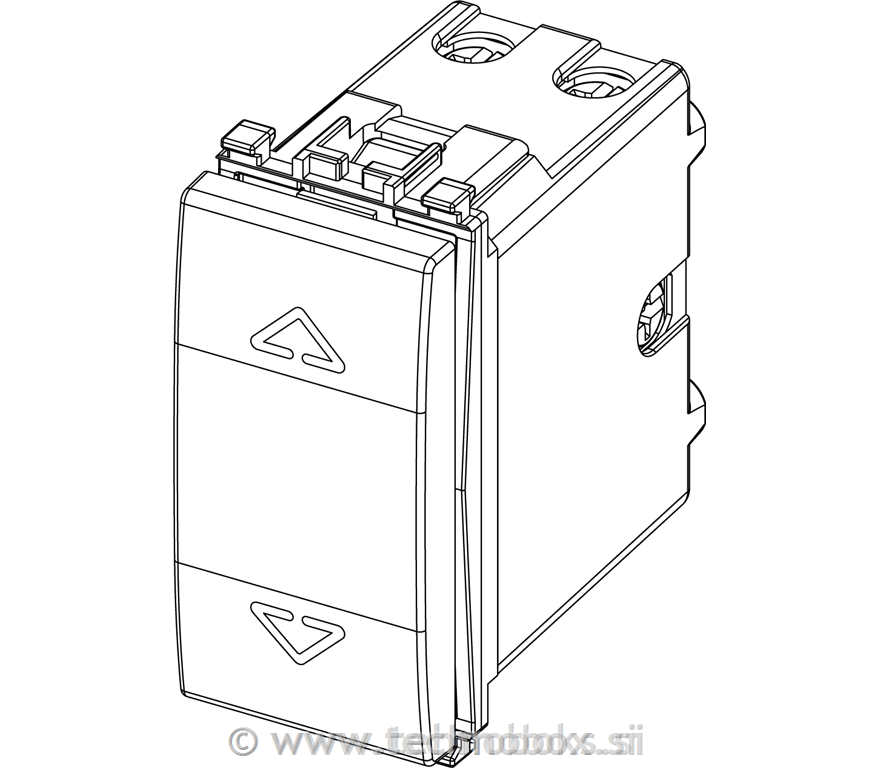 Tipkalo 1-0-2 za rolete s pušč. 20061.B