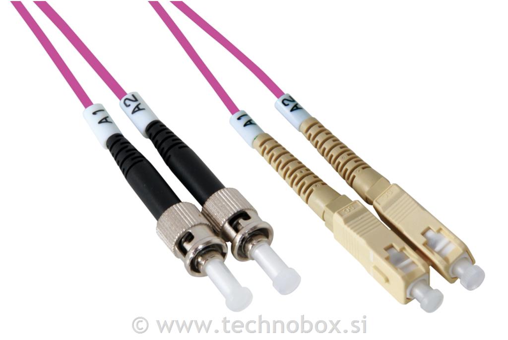 Kabel patch ST-SC MM 50/125 OM4 2m