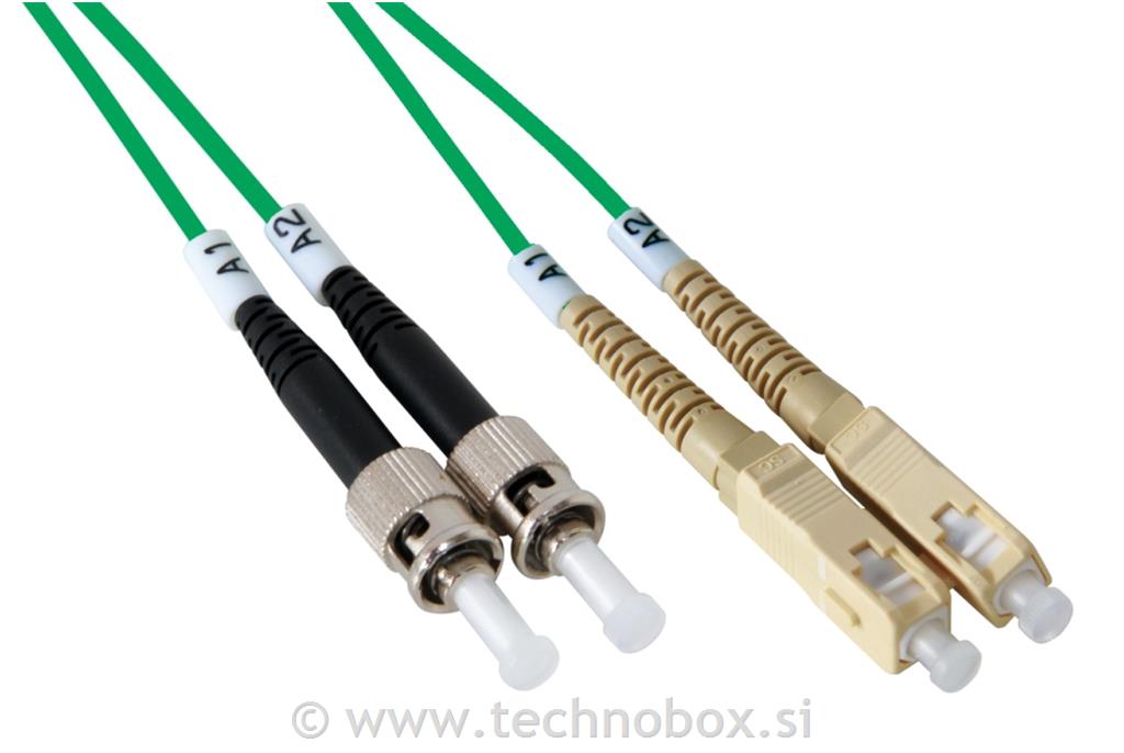 Kabel patch ST-SC MM 50/125 1m