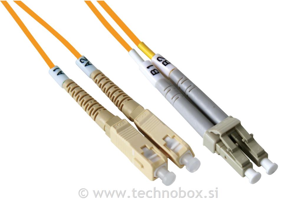 Kabel patch SC-LC MM 62,5/125 3m