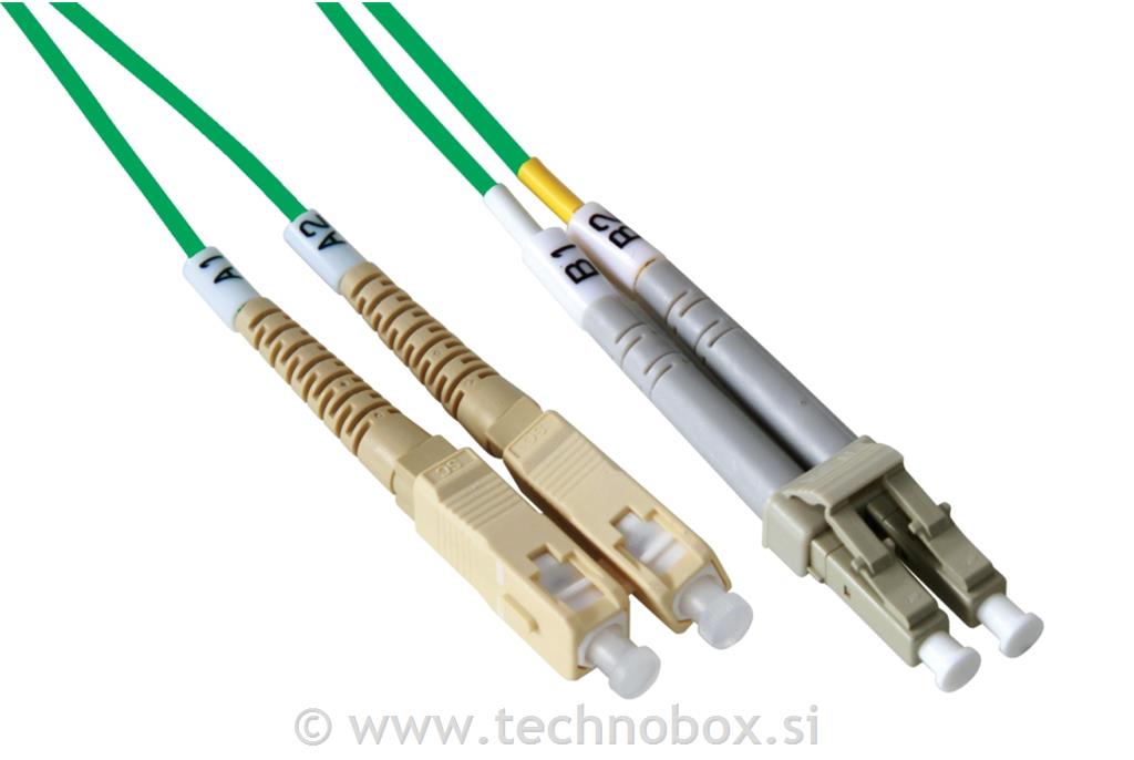 Kabel patch SC-LC MM 50/125 1m