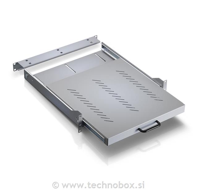 Polica izvlečna za kabin. 480mm 2U (19")