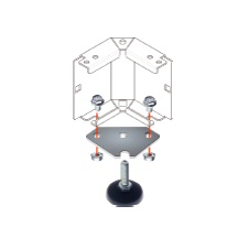 Noge za kabinet, sive