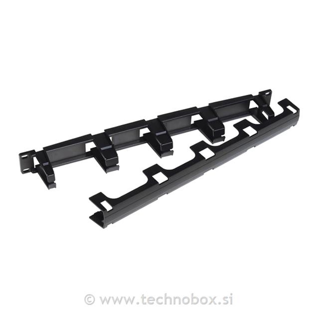 Organizator ka.48cm 1U s pokrovom črn