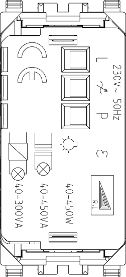 Sprejemnik IR + zatemnilnik beli 20175.B