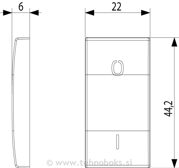 Tipka stikala 0-1 1M 20021.99.N