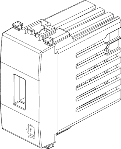 Vtičnica USB 5V 1,5A 1M bela 20292.B