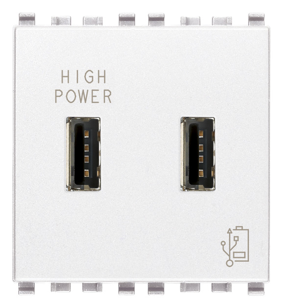 Vtičnica USB 5V 2,1A 2M bela 20295.B