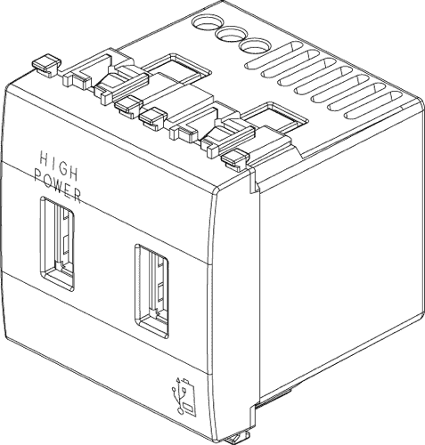 Vtičnica USB 5V 2,1A 2M bela 20295.B