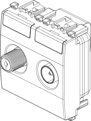 Vtičnica TV končna 2M 20302.01.B
