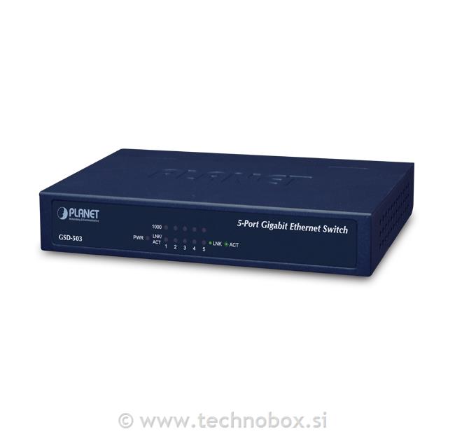 Stikalo 5P 10/100/1000 Mbps GSD-503