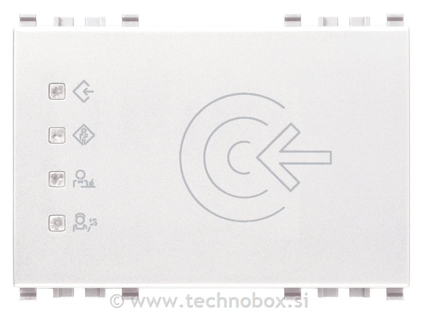 Zunanji čitalec kartic KNX beli 20457.B
