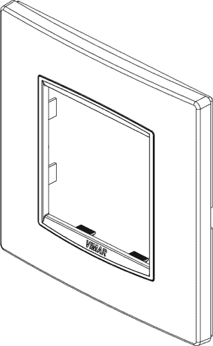 Okrasni okvir 2M mat siva 20642.15