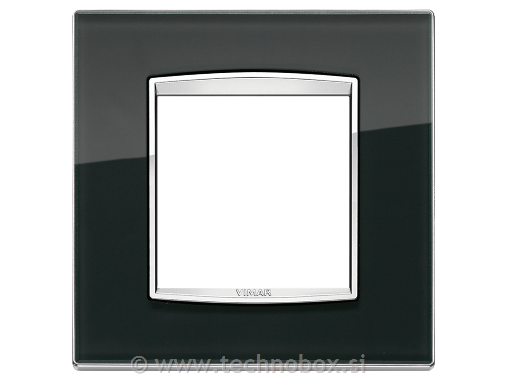 Okrasni okvir 2M črno steklo 20642.C71