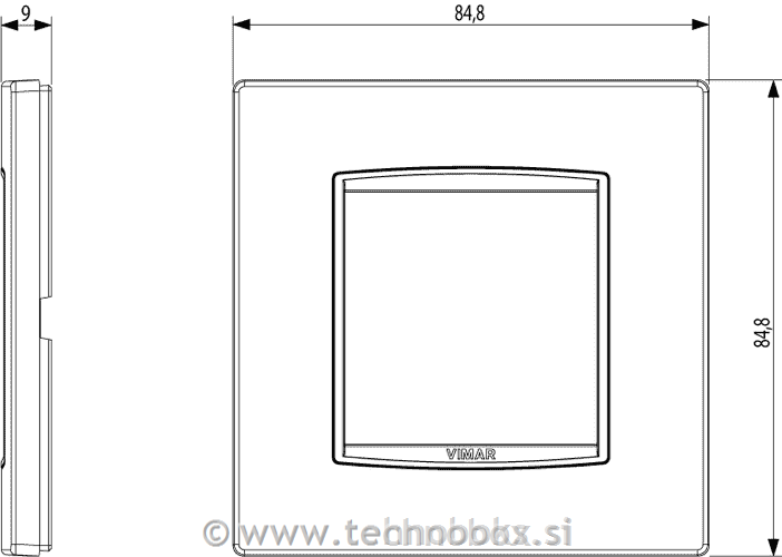 Okrasni okvir 2M Glass ice bel 20642.C72