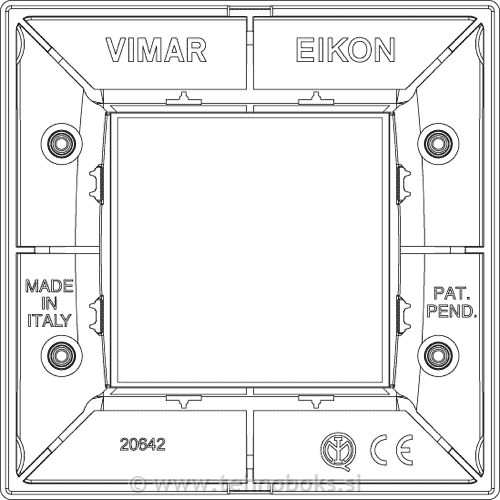 Okrasni okvir 2M Glass ice bel 20642.C72