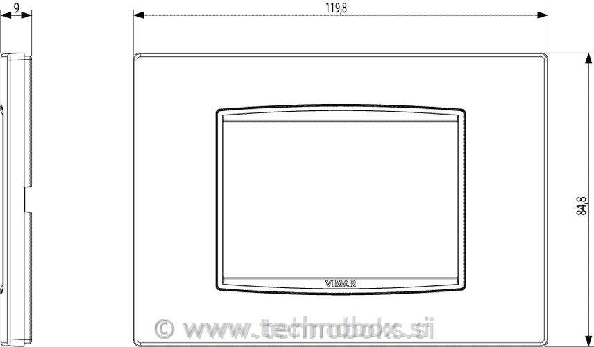 Okr. okvir 3M Metal champagne 20653.C07